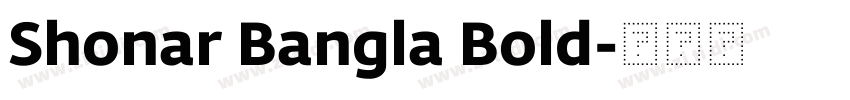 Shonar Bangla Bold字体转换